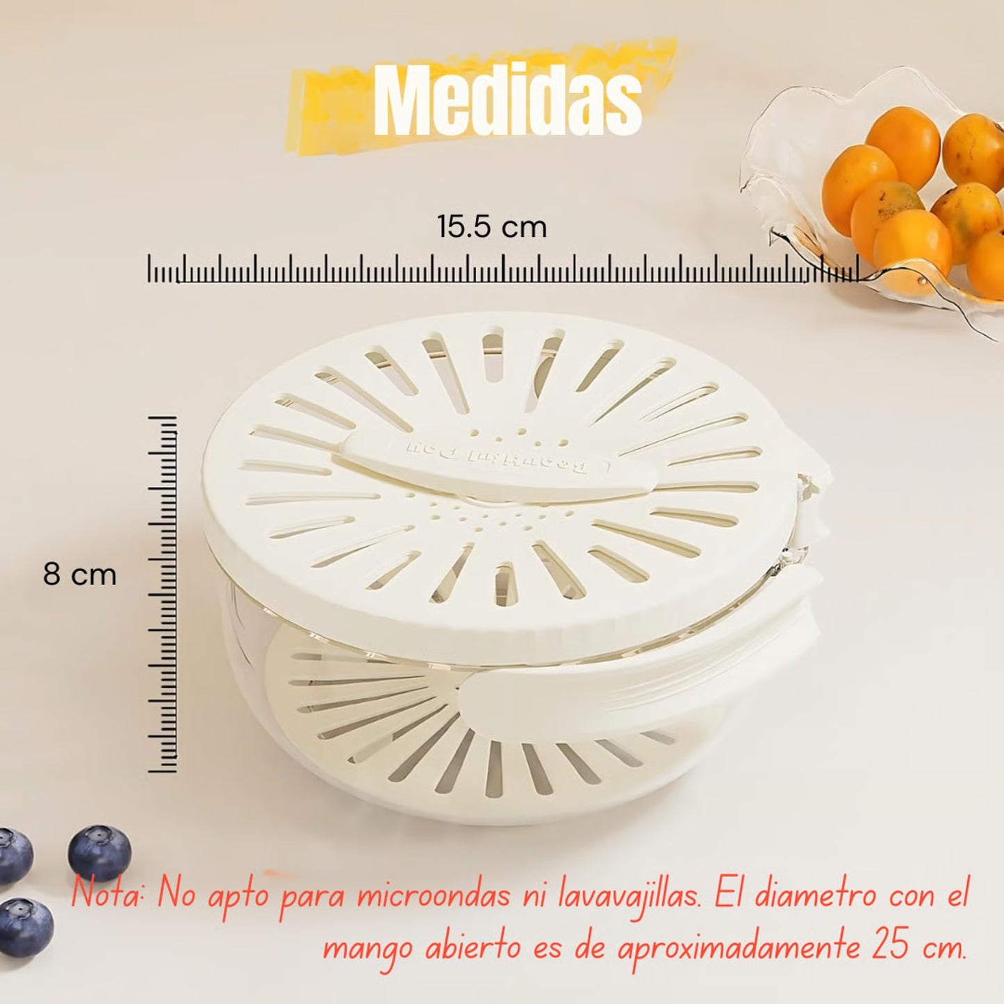 Escurridor De Frutas 2 en 1 Colador