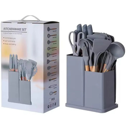 Set Utensilios De Cocina Silicona Juego De Cuchillos X19