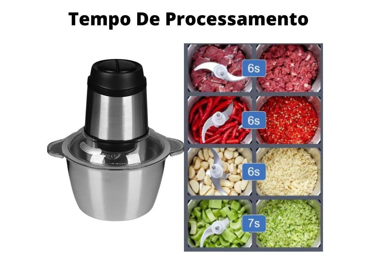 Picadora Eléctrica Carnes, Verduras y Granos