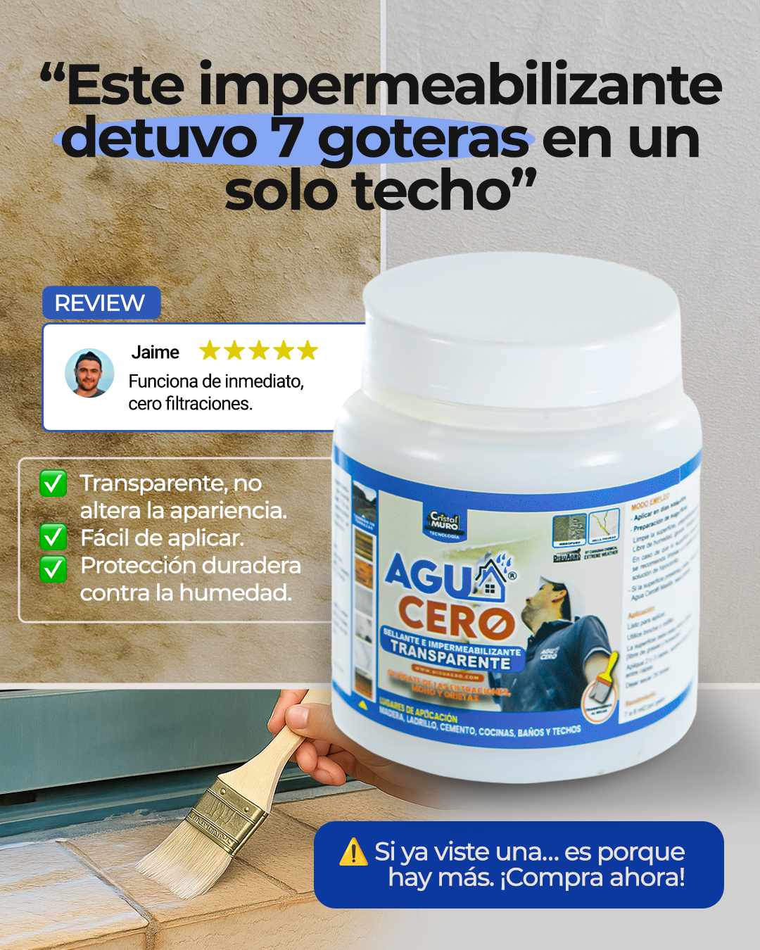 IMPERMEABILIZANTE AGUA CERO