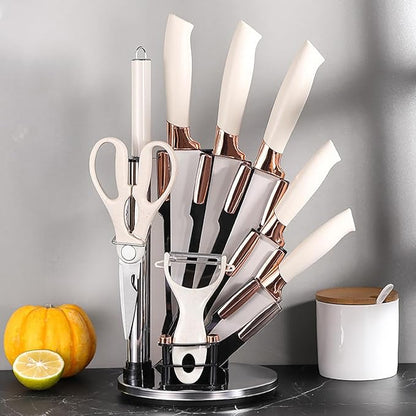 Set De Cuchillos Base Giratoria