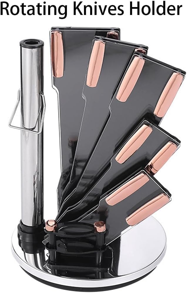 Set De Cuchillos Base Giratoria