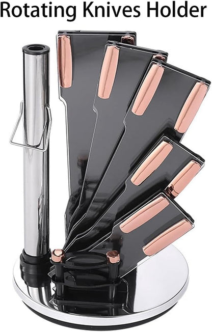 Set De Cuchillos Base Giratoria