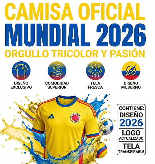 CAMISETA COLOMBIA MUNDIAL 2026