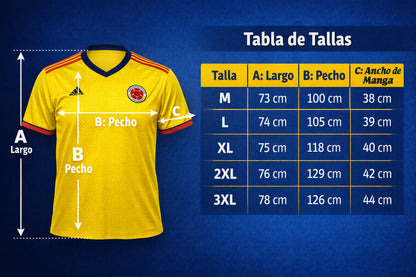 CAMISETA COLOMBIA MUNDIAL 2026