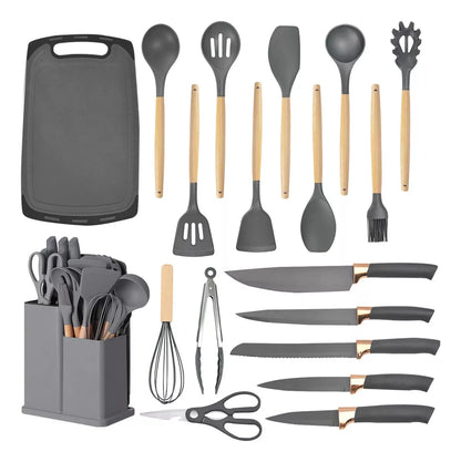 Set Utensilios De Cocina Silicona Juego De Cuchillos X19