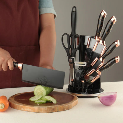 Set De Cuchillos Base Giratoria